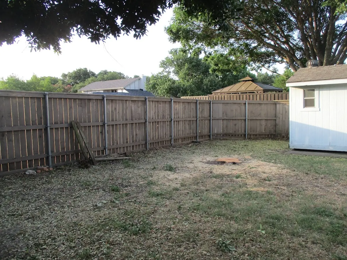 Cleared yard after professional tree removal in Houtzdale